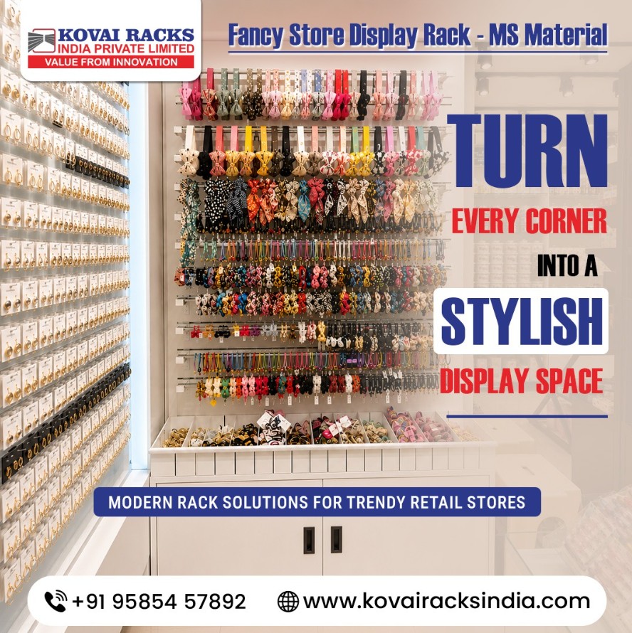 Trusted Fancy Shop Racks Manufacture in Madurai for Durable Affordable Stylish Retail Display Solutions Needs